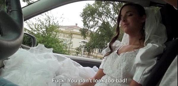  Euro teen bride Amirah Adara gets stood up and a mouthful of cum